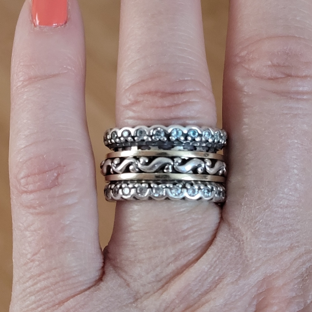 Silver Spinner Ring - image 2